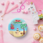 ビーチクリスマスパーティー ペーパーボウル (パーティー)