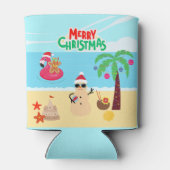 ビーチクリスマスパーティー 缶クーラー (裏面)