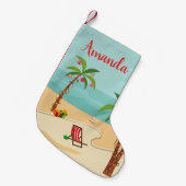 ビーチクリスマスフェスティバル スモールクリスマスストッキング (正面 (吊り時))