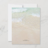 ビーチクリスマスフォトカードスターフィッシュデザイン シーズンカード (裏面)