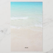 ビーチクリスマスレターテンプレート 便箋 (裏面)