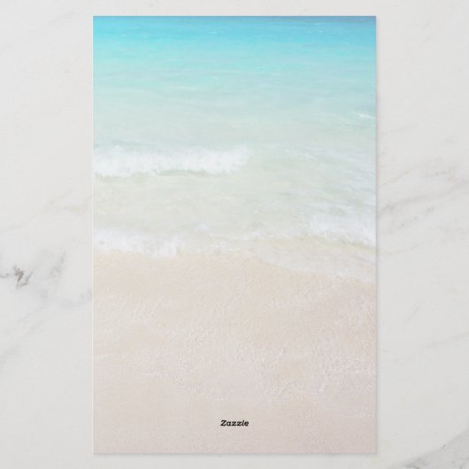 ビーチクリスマスレターテンプレート 便箋 (裏面)