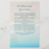 ビーチクリスマスレターテンプレート 便箋 (正面)