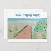 ビーチクリスマス シーズンポストカード (正面/裏面)