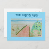 ビーチクリスマス シーズンポストカード (正面/裏面)