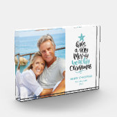 ビーチクリスマス フォトブロック (左)