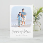 ビーチクリスマス |熱帯沿岸のフォトカード シーズンカード (スタンド正面)