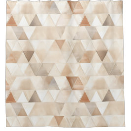 ビーチクリーム三角形 シャワーカーテン