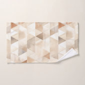 ビーチクリーム三角形 バスタオルセット (ハンドタオル)