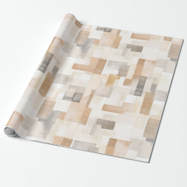 ビーチクリーム結婚長方形 ラッピングペーパー