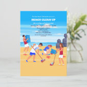 ビーチクリーンアップデーのご案内 招待状 (スタンド正面)