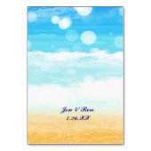 ビーチクルーズシーシップ港テーブルナンバーカード テーブルナンバー (裏面)