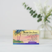 ビーチクルーズバケーショントラベルエージェントコンサルタント 名刺 (スタンド正面)