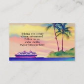 ビーチクルーズバケーショントラベルエージェントコンサルタント 名刺 (裏面)