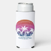 ビーチクルーズファミリー懇親会サンセットバケーションカスタム スリム缶クーラー (Seltzer裏面)