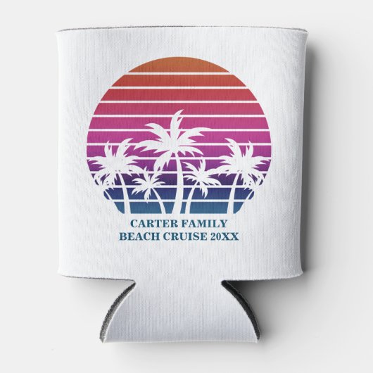 ビーチクルーズファミリー懇親会サンセットバケーションカスタム 缶クーラー (正面)