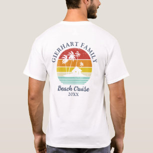 ビーチクルーズレトロファミリー懇親会グランドパバケーション Tシャツ