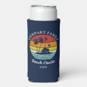 ビーチクルーズレトロファミリー懇親会コースタルバケーション スリム缶クーラー (Seltzer正面)