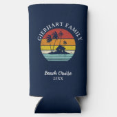 ビーチクルーズレトロファミリー懇親会コースタルバケーション スリム缶クーラー (裏面)