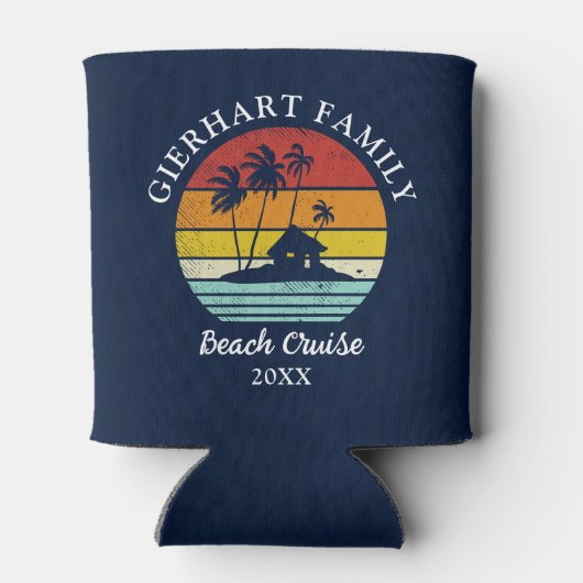 ビーチクルーズレトロファミリー懇親会コースタルバケーション 缶クーラー (裏面)