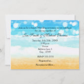 ビーチクルーズ シェル ウェディング ポート フォト 招待状 (裏面)