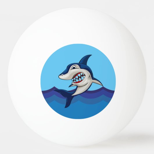 ビーチクールサメ 卓球ボール (正面)