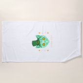 ビーチクール猫 ビーチタオル (正面)