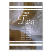 ビーチク結婚ラムのゲスト名 テーブルナンバー (裏面)