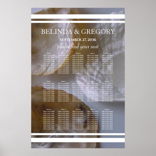 ビーチク結婚ラム座席表 ポスター (正面)