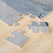 ビーチグラスホワイトサンドデューンビーチ写真 ジグソーパズル (側面)