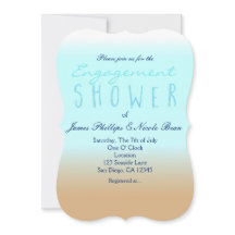 ビーチグラデーション水エレガント色婚約シャワー