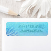 ビーチグラデーション結婚ターコイズ ラベル (インサイチュ)