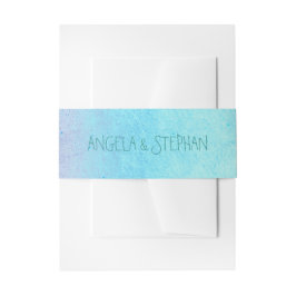 ビーチグラデーション結婚ターコイズ 招待状ベリーバンド