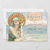 ビーチグラムバイザシーブライダルシャワー 招待状 (正面)