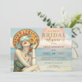 ビーチグラムバイザシーブライダルシャワー 招待状 (スタンド正面)