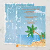 ビーチグランジ招待状カスタム 招待状 (正面/裏面)