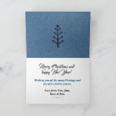 ビーチグリッタークリスマスグリーティングカード シーズンカード (内部)