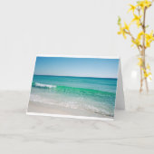 ビーチグリーティングカードすべての行事 カード (黄色い花)