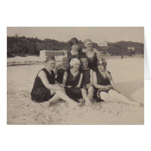 ビーチグループ1920ヴィンテージ写真 (正面横)