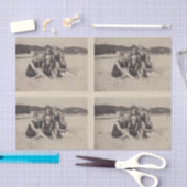 ビーチグループ1920ヴィンテージ写真 薄葉紙 (クラフト)