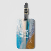 ビーチゲスジョマリグアイランドトラベル ラゲッジタグ (正面縦)