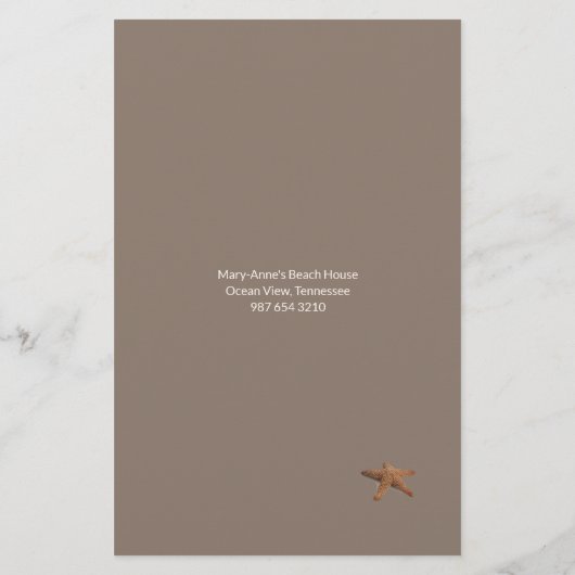 ビーチゲストハウス チラシ (裏面)