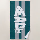 ビーチゲストレイフィリーサッカーグリーンビーチタオル ビーチタオル (正面)