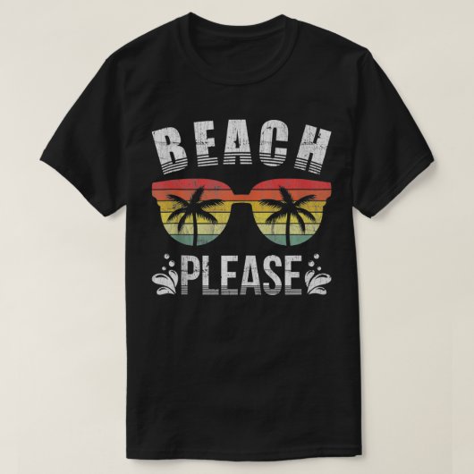 ビーチゲーおもしろいビーチバケーションサマー Tシャツ (デザイン正面)