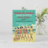 ビーチゲートウェイ誕生日またはバチェロレッテ送信先 招待状 (スタンド正面)