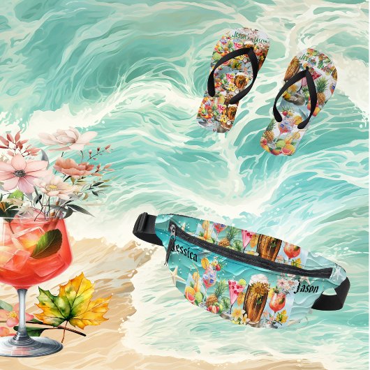 ビーチコカクテルトロピカルフルーツブライズメイドパーティー ファニーパック