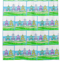 ビーチコテージシャワーカーテン シャワーカーテン