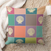 ビーチコテージシーシェルパターン クッション (ブランケット)