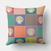 ビーチコテージシーシェルパターン クッション (裏面)