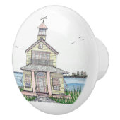 ビーチコテージセラミックドアノブ セラミックノブ (右)